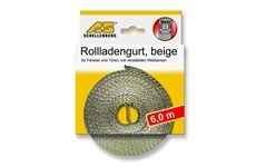 Schellenberg Rollladengurt 23mm/6,0 m beige