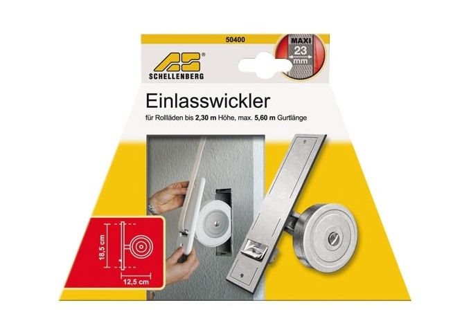 Schellenberg Einlasswickler Maxi Lochabstand 18,5cm/5,6m