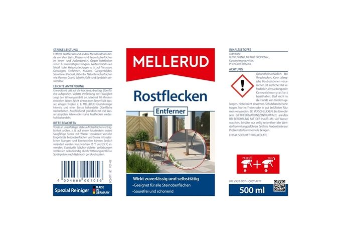 Mellerud Rostflecken Entferner 0,5 L