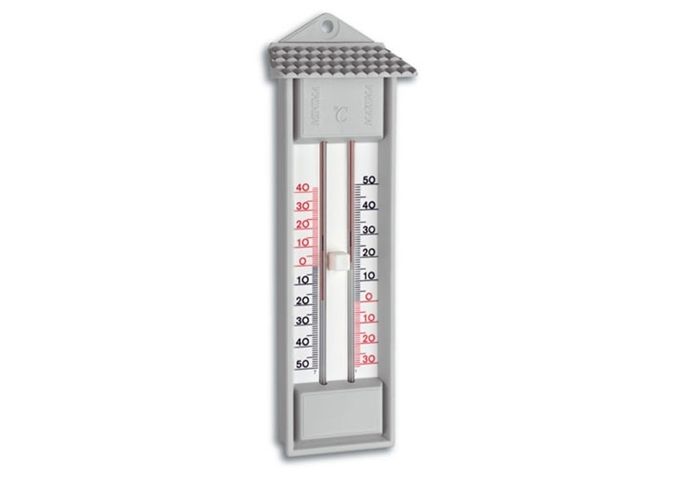 TFA Max-Min-Thermometer, grau quecks.frei, 230 x 79 mm