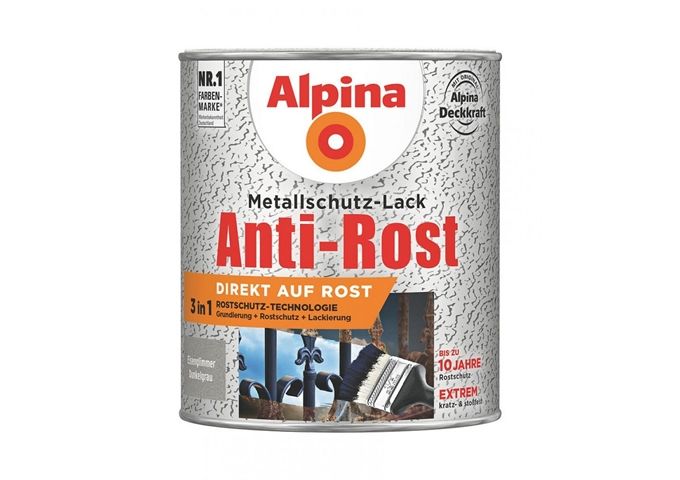 Alpina Anti Rost Eisenglimmer 750 ml ca. RAL 9007 Dunkelg