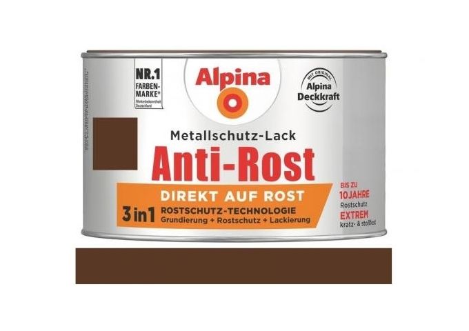 Alpina Anti Rost Glänzend 300 ml RAL 8011Braun
