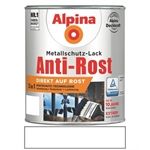 Alpina Anti Rost Glänzend 2,5 L RAL 9010 Weiß