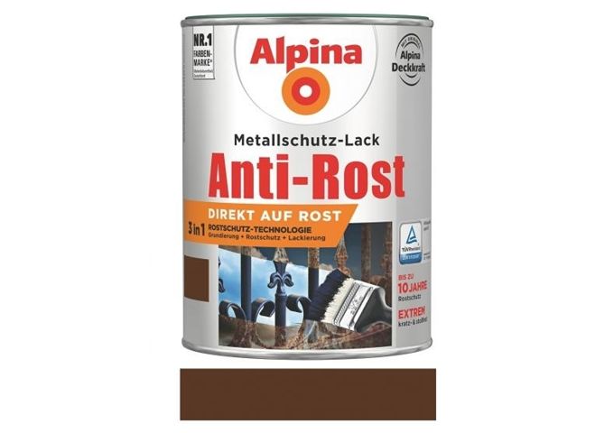 Alpina Anti Rost Matt 750 ml RAL 8011 Braun