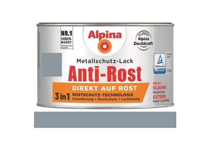 Alpina Anti Rost Matt 300 ml RAL 7001 Hellgrau