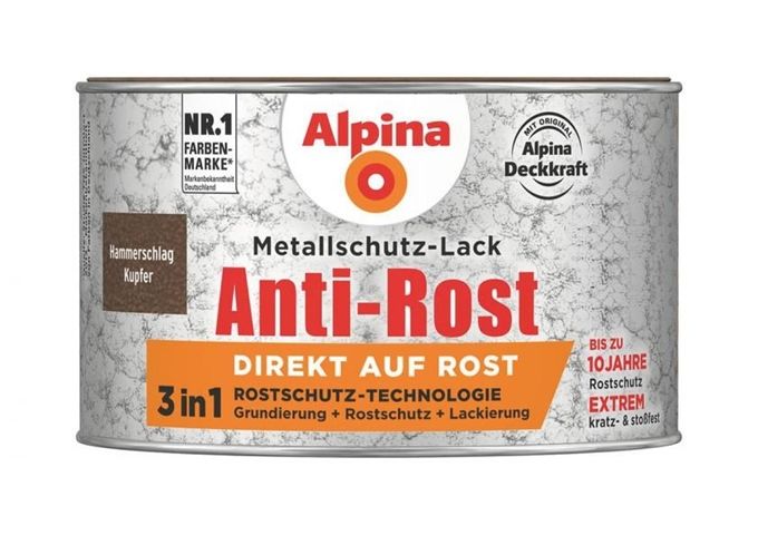 Alpina Anti Rost Hammerschlag 300 ml ca. RAL 8003 Kupfer