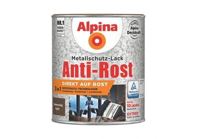 Alpina Anti Rost Hammerschlag 750 ml ca. RAL 8003 Kupfer