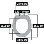  WC-Sitz Tarox, weiß, Duroplast Absenkautomatik