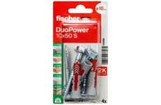 Fischer DUOPOWER 10x50 S K 4 Stück