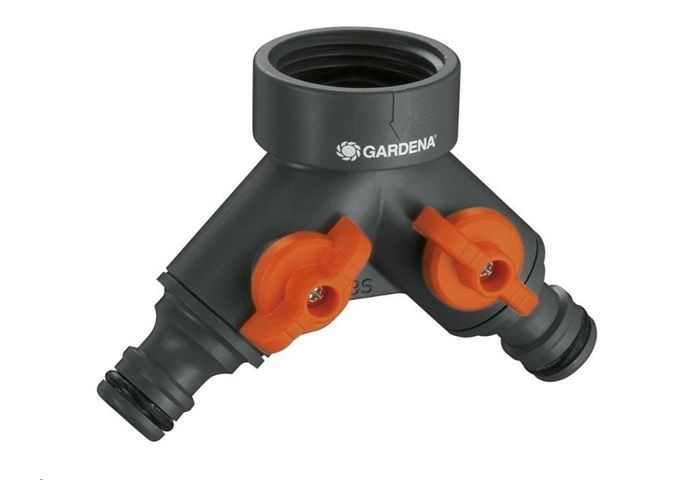 Gardena 2-Wege-Ventil für Wasserhähne mit 26,5 mm (G3/4)-G