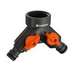 Gardena 2-Wege-Ventil für Wasserhähne mit 33,3 mm (G1)-Gew