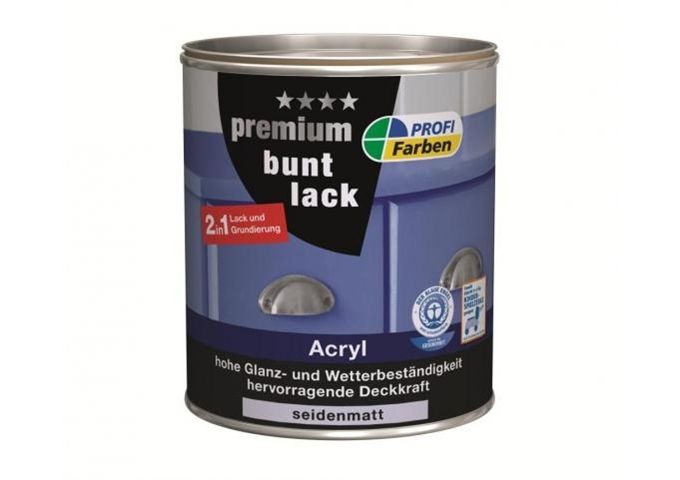 Rühl PROFI Acryl Premium Buntlack seidenm. Tiefschwarz