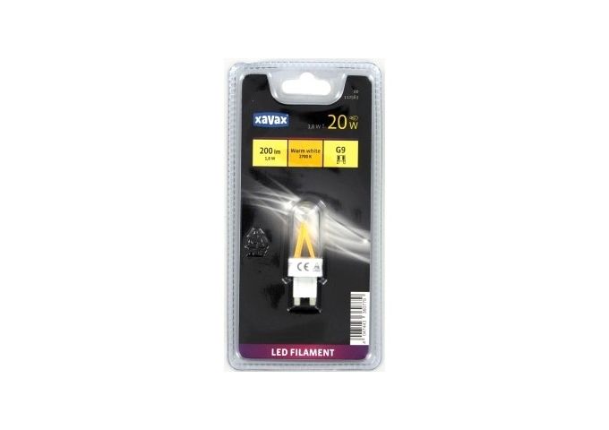 Hama Xavax LED 1,8W Filament G9 Warmweiß,200lm,2700K