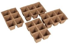 Floraworld Anzuchttöpfe Classic quadratisch 4x4cm, 36 Stück