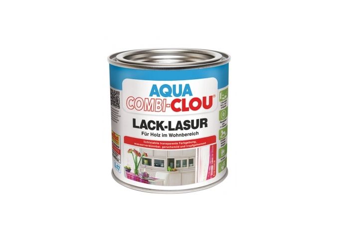 Clou Aqua Combi-Clou Lack-Lasur L17 375ml Eichemtl.