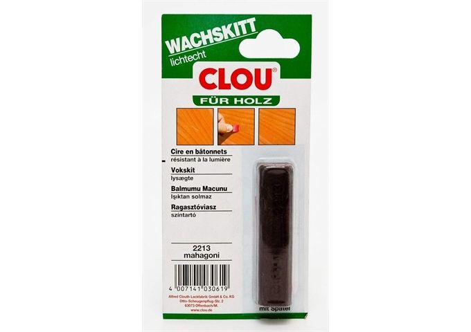 Clou Wachskitt-Stange Mahagoni