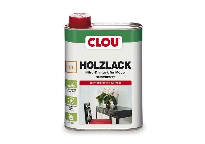 Clou Holzlack L 1 250 ml seidenmatt