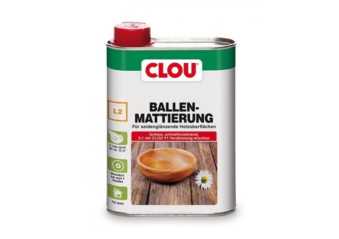 Clou Ballen Mattierung L2 250 ml farblos
