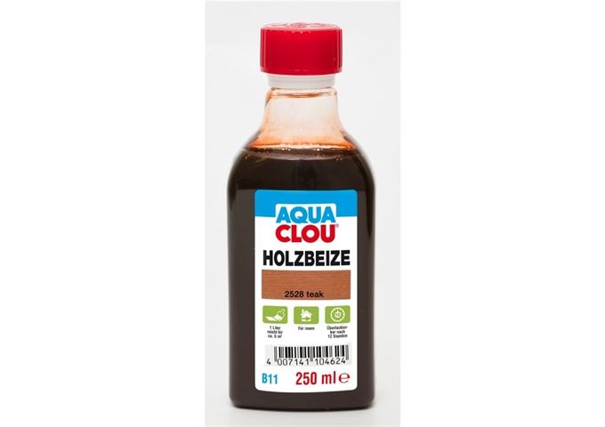 Clou Aqua-Holzbeize B11 Teak 250 ml