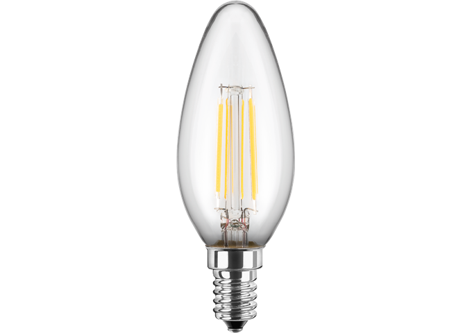 Blulaxa LED Filament Lampe C35 E14 5W 470 lm WW DIM