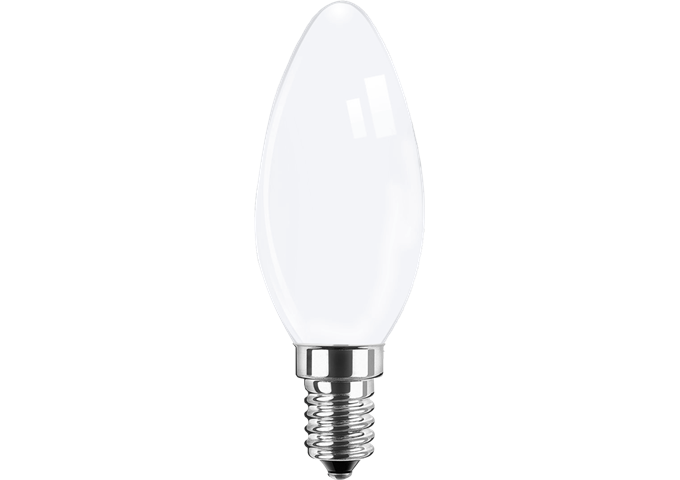 Blulaxa LED Filament Lampe C35 E14 4,5W 470lm WW opal