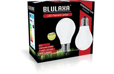 Blulaxa LED Filament Lampe A60 E27 7W 810 lm WW opal Doppe