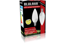 Blulaxa LED SMD Lampe C35 E14 5W 470 lm WWDoppelpack