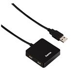 Hama Hama USB-Hub, 4 Ports, USB 2.0 480Mbit/s