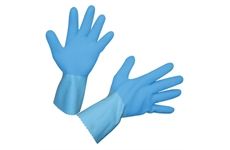 Kerbl Latexhandschuh FleTex, blau gerauht, Gr.9