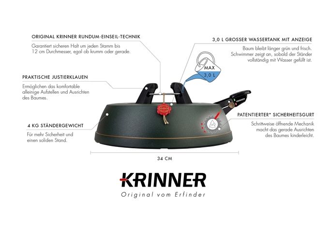  KRINNER Christbaumständer Comfort Grip S